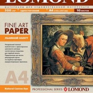 Lomond Fine Art Canvas Dye 300g/m2 A3, 20 sheets