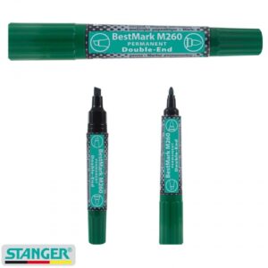 STANGER folien MARKER permanent M260 Best Mark 1-4mm, double action green, 1 pcs.
