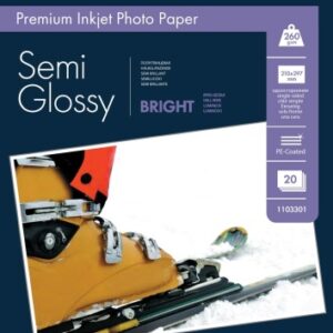 Lomond Premium Photo Paper Semi Glossy 260 g/m2 A4, 20 sheets, Bright