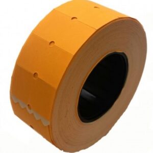 Price tags 21.5x12mm , orange, rectangular, 5pcs./pack.