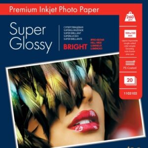 Lomond Premium Photo Paper Super Glossy 260 g/m2 10x15, 20 sheets, Bright