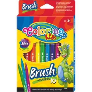 Colorino Kids Brush markers 10 colours