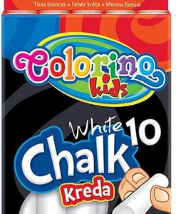 Colorino Kids Dustless chalk white 10 pcs
