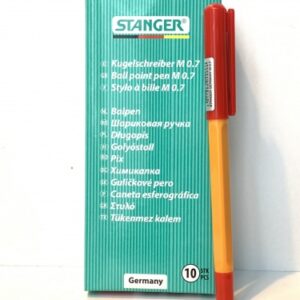 STANGER Ball Point Pens 0,7 finepoint Softgrip, red, 1 pcs. 18000300057