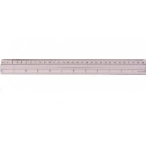 Ruler with holder, plastic, transparent, 30 cm 1225-017