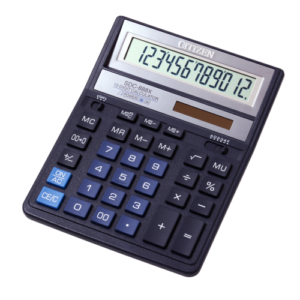 CITIZEN Desktop Calculator SDC-888XBL, blue
