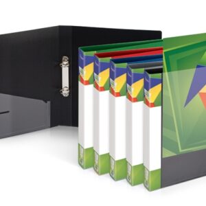 Binder Forpus, A4 / 30 mm, 2 rings, Ø 16 mm, plastic, black 0804-107