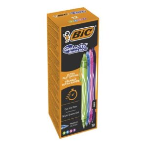 BIC Gell pen Gelocity QUICK DRY assorted, Box 12 pcs.