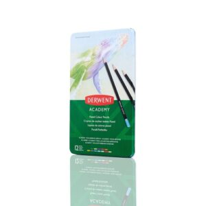 Derwent Academy Pastel Colour Pencils 12 colours, Tin box