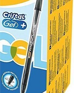 BIC gel pen CRISTALGEL 0.7 mm, black, Box 20 pcs. 721286