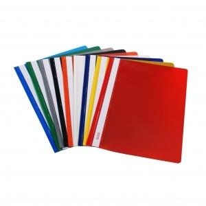 Binder with transparent cover Biurfol, A4, dark blue, hard