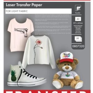 Lomond Thermotransfer Laser Paper A3, 50 sheets, for Light Fabrics